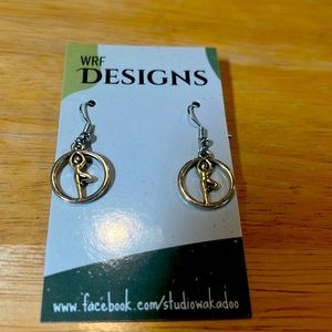 Ballet dancer earrings